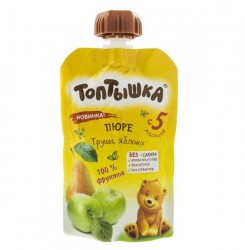 Пюре Топтышка груша яблоко с 5 мес 90 г