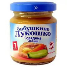 Пюре Бабушкино лукошко говядина овощи 100 г